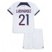 Paris Saint-Germain Lucas Hernandez #21 Kopio Lastenvaatteet Vieras Pelipaita Lasten 2023-24 Lyhyet Hihat (+ shortsit)